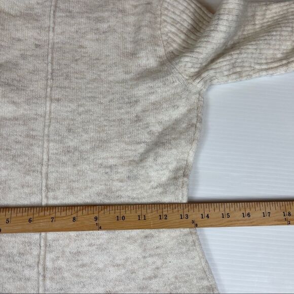 Anthropologie Shrinking Violet Sweater Dress Tunic Ivory Alpaca Blend Size S - Picture 6 of 7